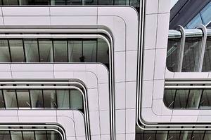  Fassadendetail Universität Wien: Glasfaserbeton-Fertigteile 