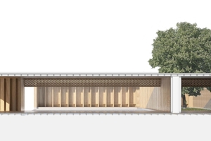  Der Holzpavillon soll als Begegnungsstätte und Rückzugsort dienen 