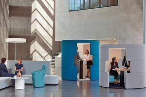  Heute nutzen Solution Worker nicht mehr nur den eigenen Schreibtisch, sondern die gesamte Büro­infrastruktur und machen den Raum zum Dialogfeld 