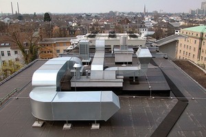  St. Petrus-Krankenhaus, Bonn: Anschluss von Aufbauten auf dem Flachdach 